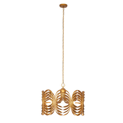 21'' Botanica 8 Light Warm Gold Chandelier