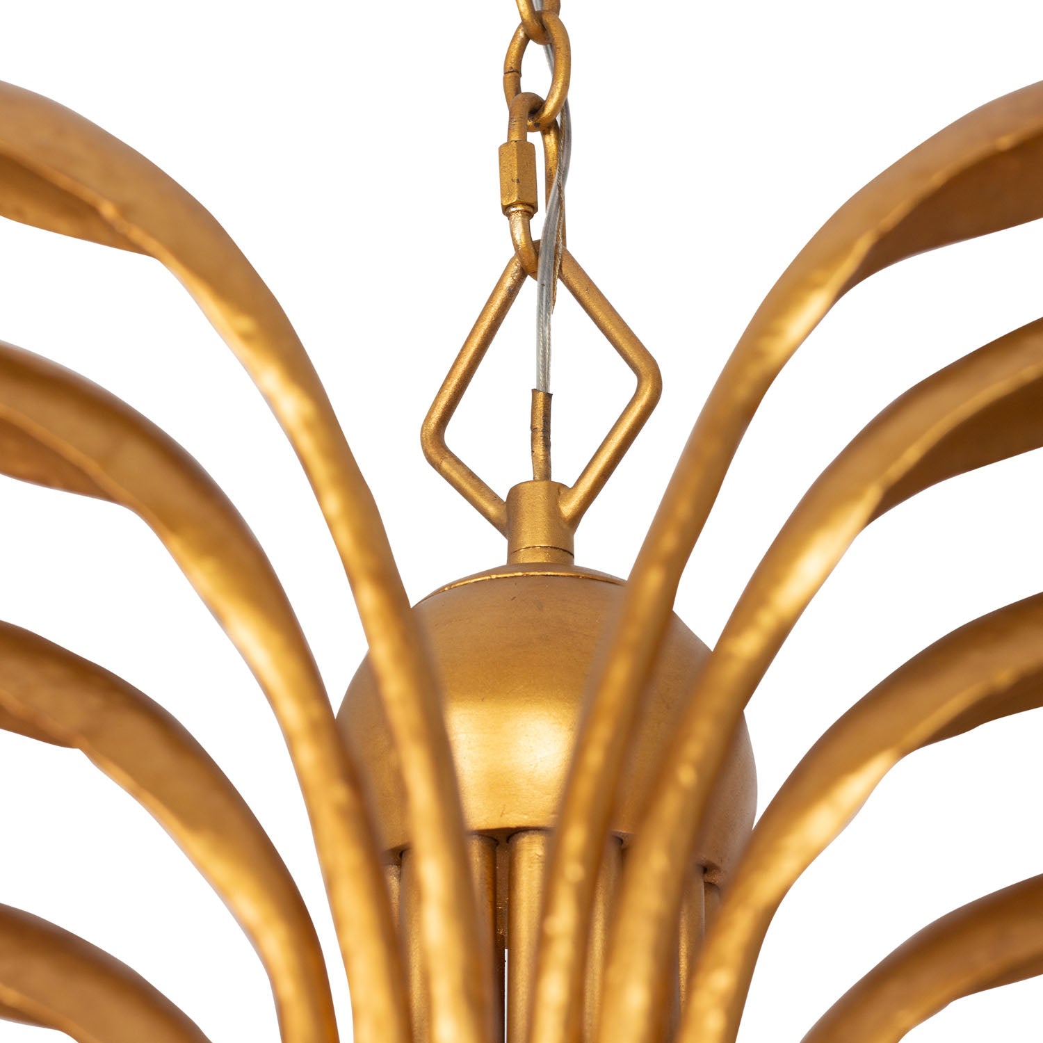21'' Botanica 8 Light Warm Gold Chandelier