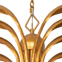21'' Botanica 8 Light Warm Gold Chandelier