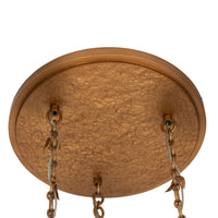 16'' Bougainvillea 3 Light Warm Gold Multi-Pendant