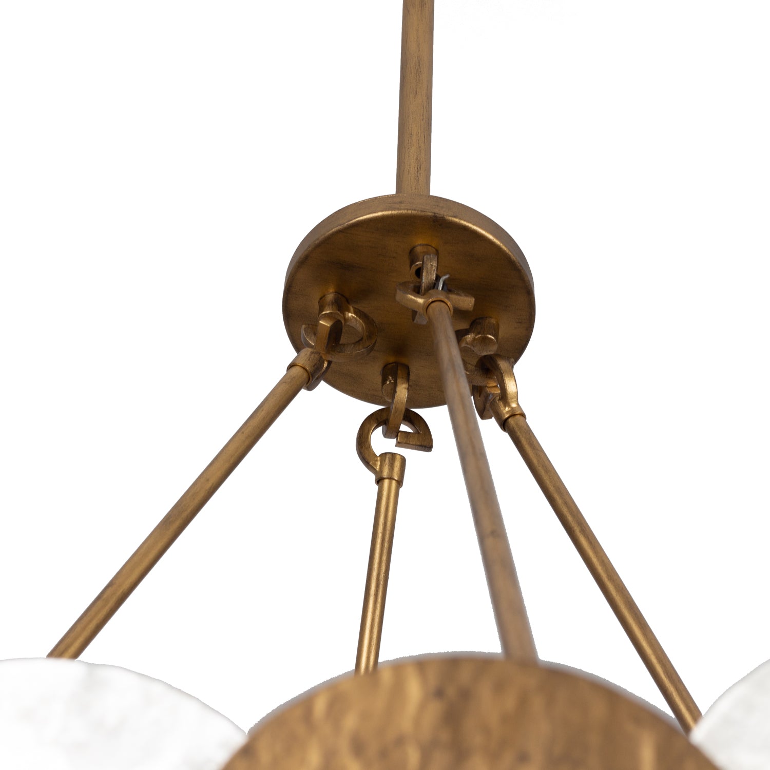 29'' Cirque 8 Light Rustic Gold Chandelier