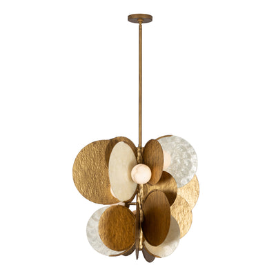 28'' Cirque 1 Light Rustic Gold Pendant