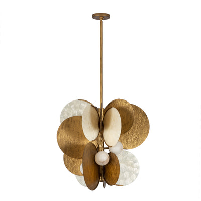 28'' Cirque 1 Light Rustic Gold Pendant