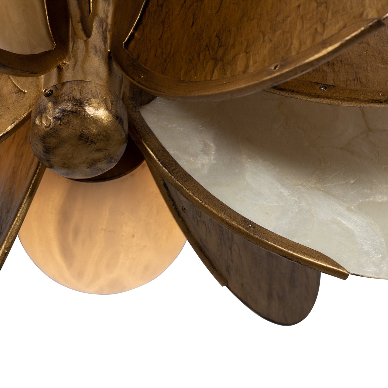 28'' Cirque 1 Light Rustic Gold Pendant