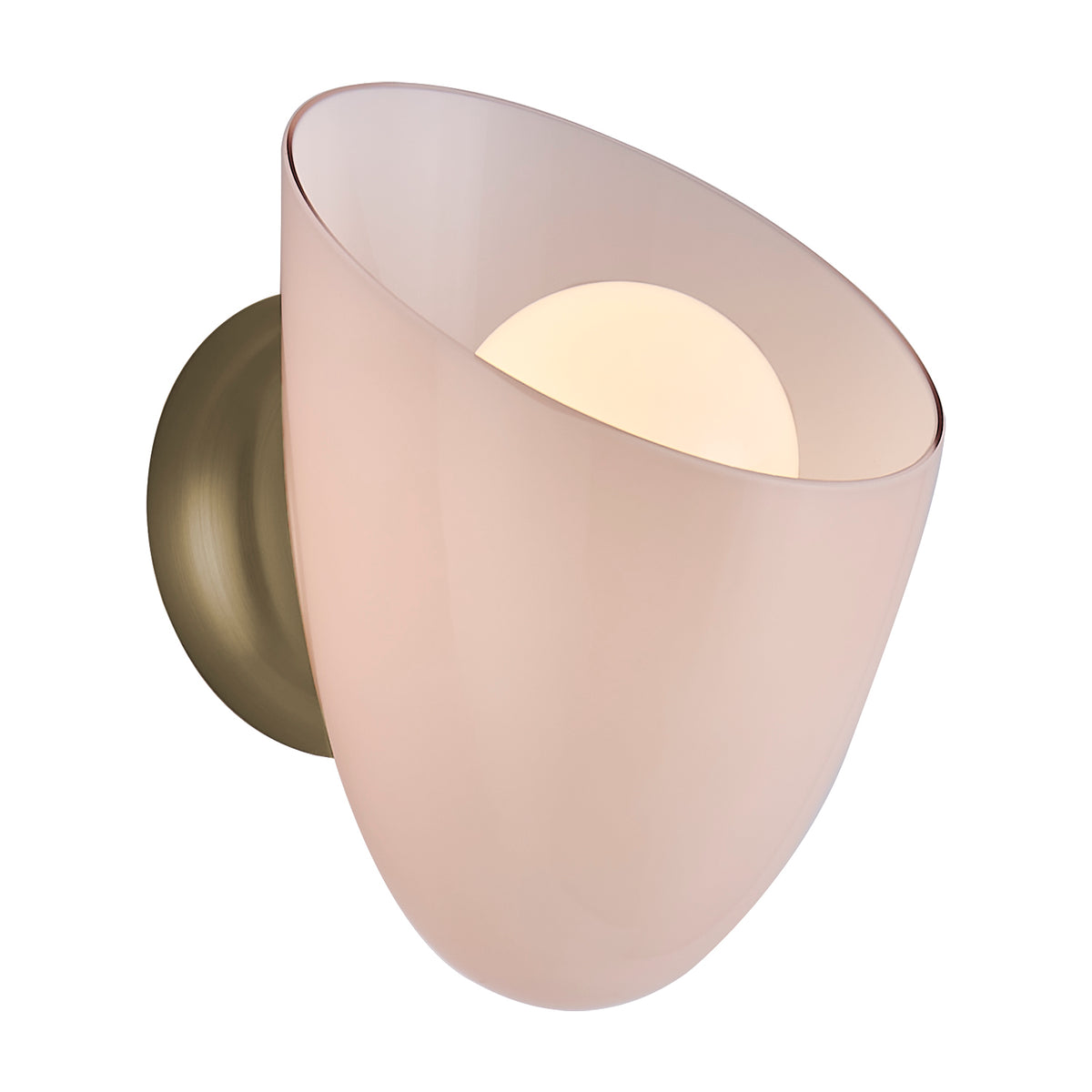 8'' Cocoon 1 Light Winter Brass Wall Sconce