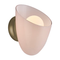8'' Cocoon 1 Light Winter Brass Wall Sconce