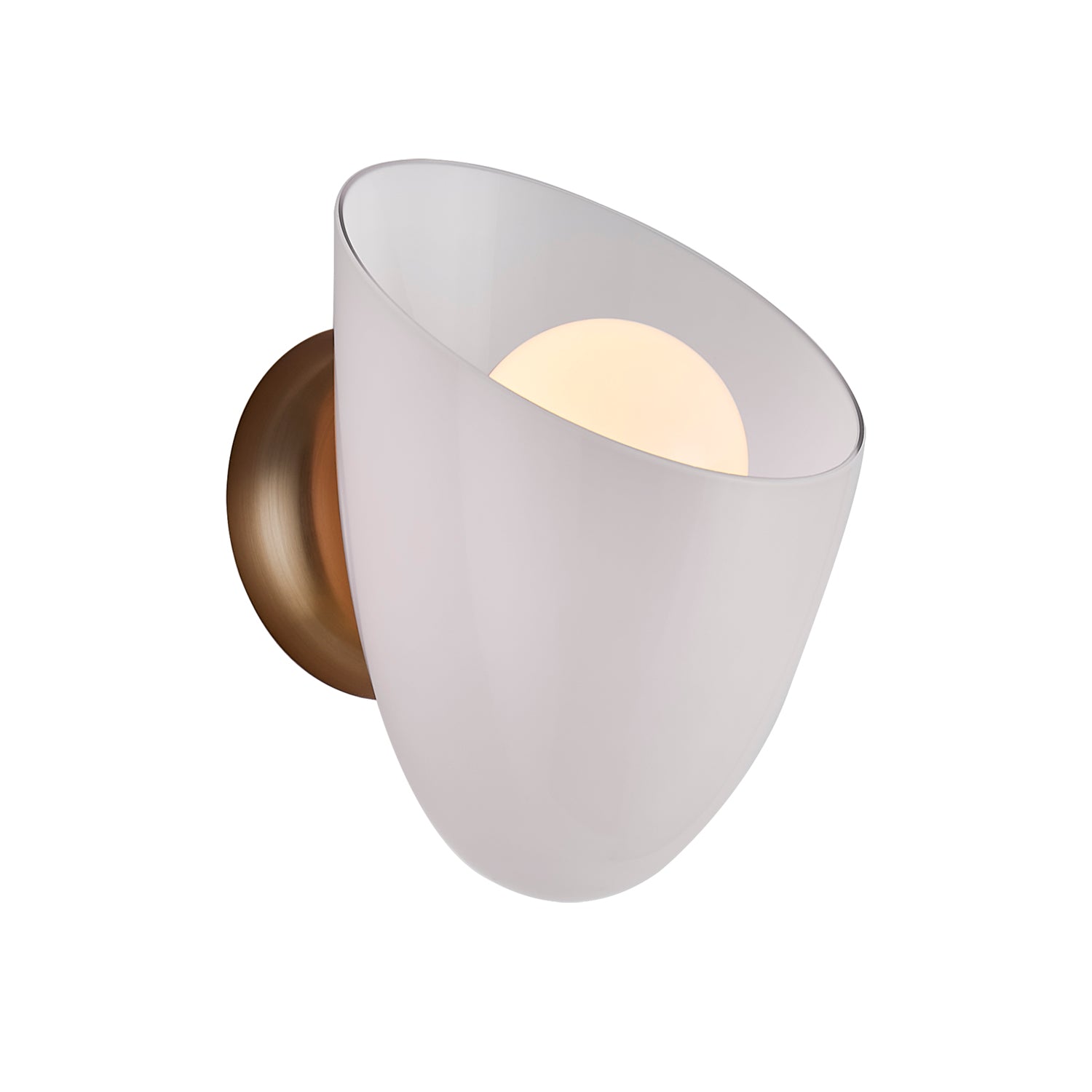 8.00'' Cocoon 1 Light Winter Brass Wall Sconce