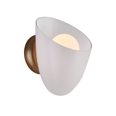 8.00'' Cocoon 1 Light Winter Brass Wall Sconce