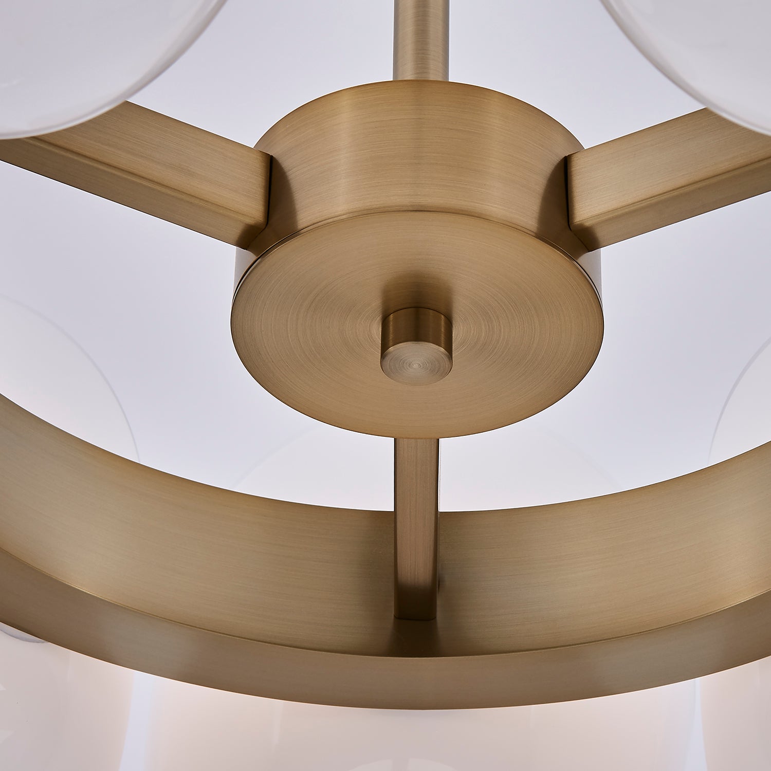 20.25'' Cocoon 9 Light Winter Brass Chandelier