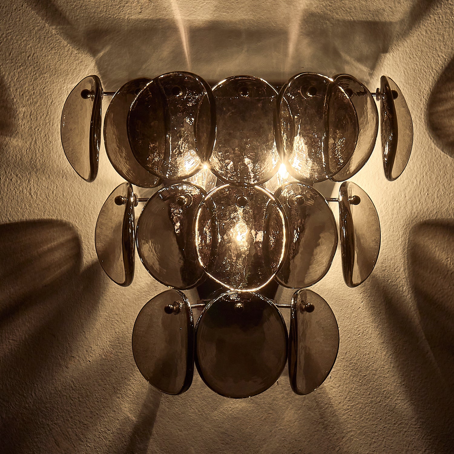 12'' Uroko 3 Light Black Nickel Wall Sconce