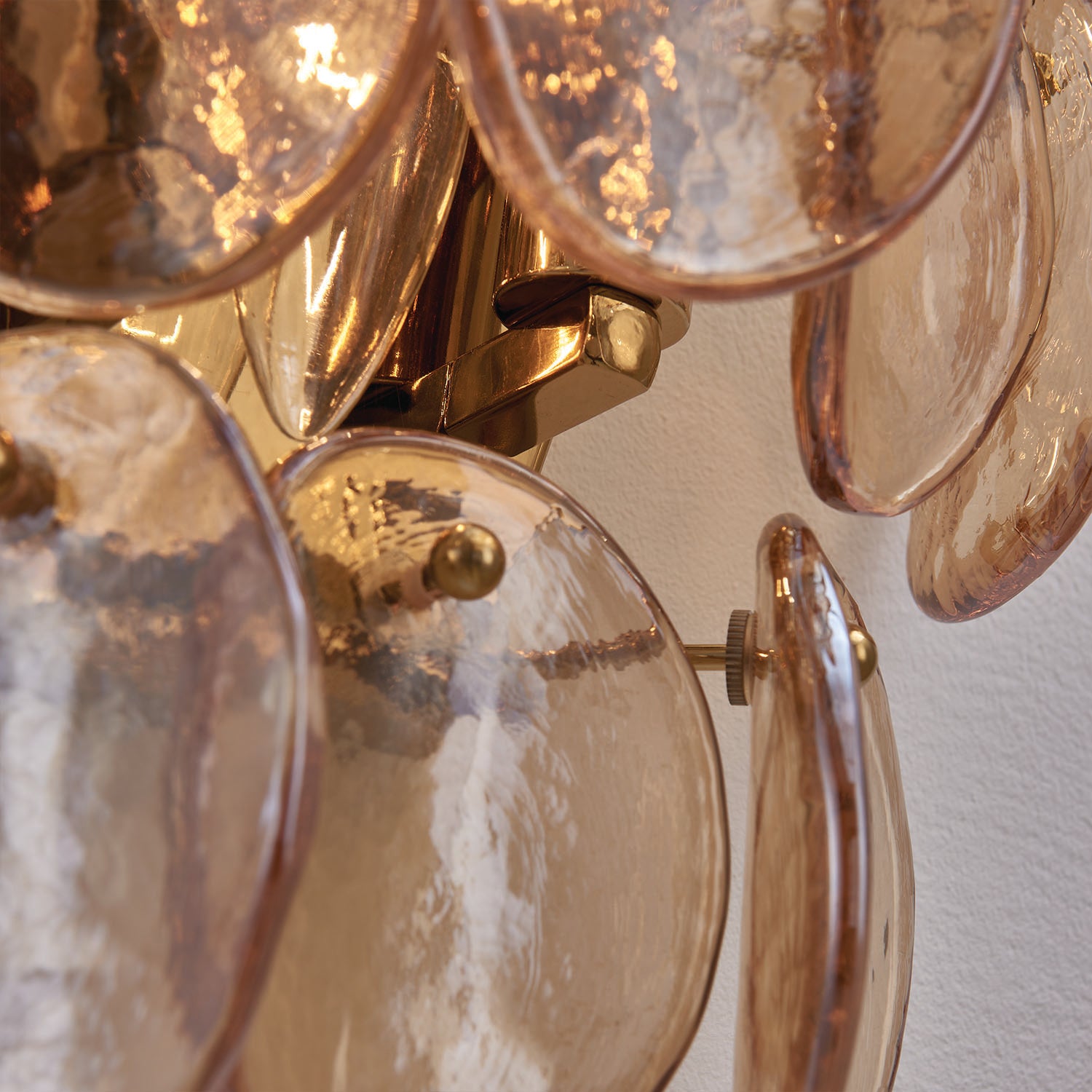 12'' Uroko 3 Light Polished Winter Brass Wall Sconce