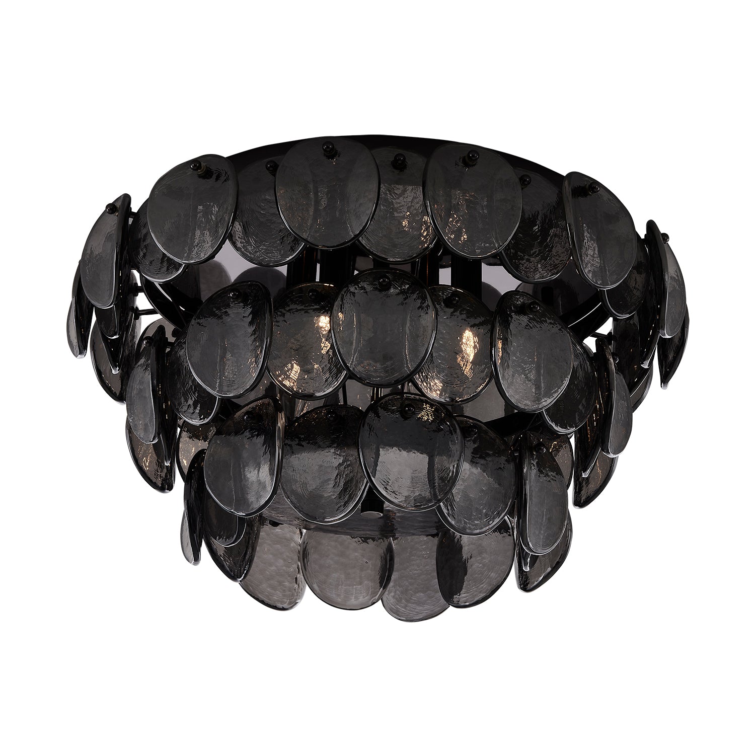 11.5'' Uroko 4 Light Black Nickel Flush Mount