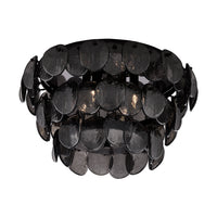 11.5'' Uroko 4 Light Black Nickel Flush Mount