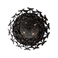 11.5'' Uroko 4 Light Black Nickel Flush Mount