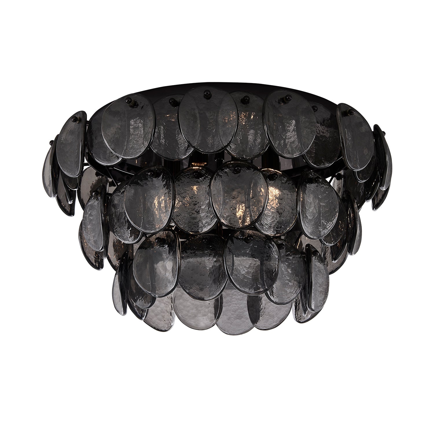 11.5'' Uroko 4 Light Black Nickel Flush Mount