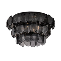 11.5'' Uroko 4 Light Black Nickel Flush Mount