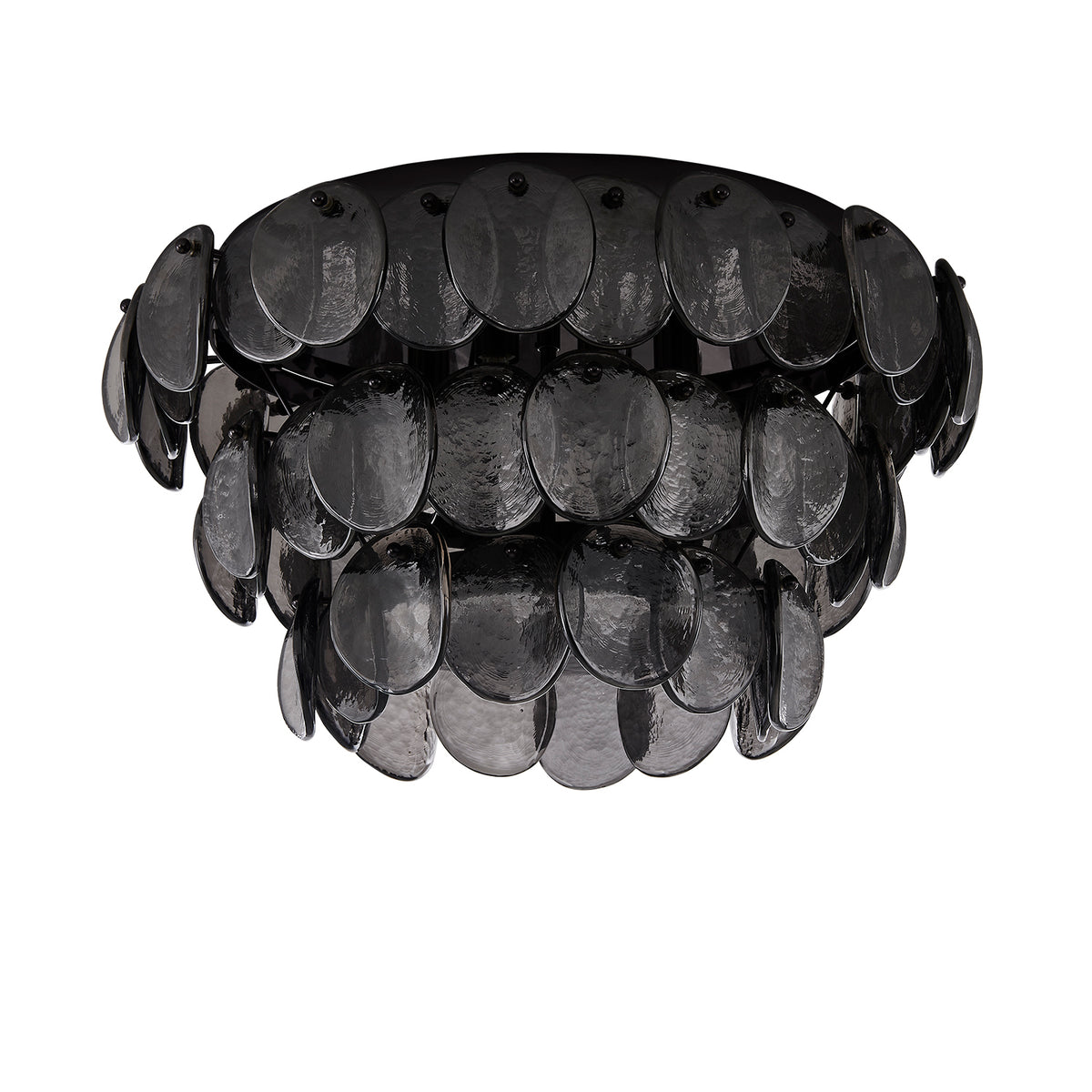 11.5'' Uroko 4 Light Black Nickel Flush Mount