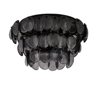 11.5'' Uroko 4 Light Black Nickel Flush Mount