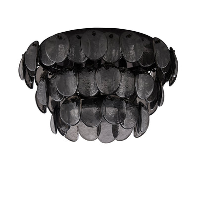 11.5'' Uroko 4 Light Black Nickel Flush Mount