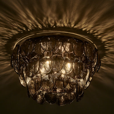 11.5'' Uroko 4 Light Black Nickel Flush Mount