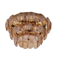 11.5'' Uroko 4 Light Polished Winter Brass Flush Mount