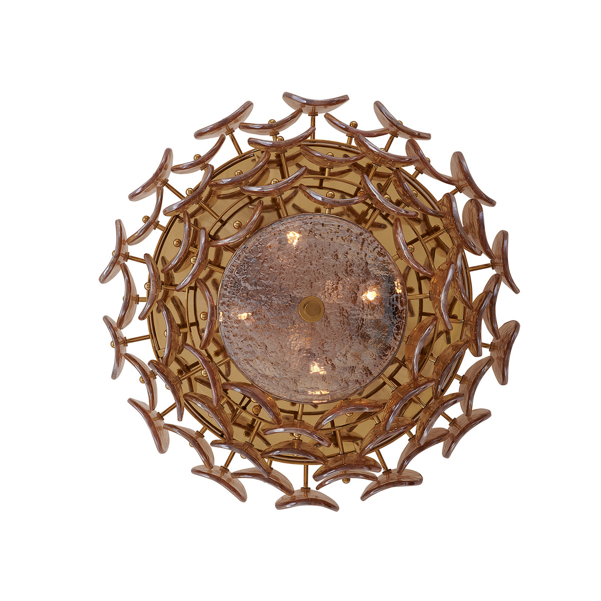11.5'' Uroko 4 Light Polished Winter Brass Flush Mount