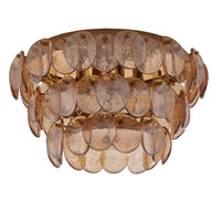 11.5'' Uroko 4 Light Polished Winter Brass Flush Mount