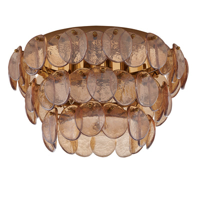 11.5'' Uroko 4 Light Polished Winter Brass Flush Mount