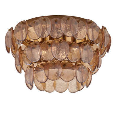 11.5'' Uroko 4 Light Polished Winter Brass Flush Mount
