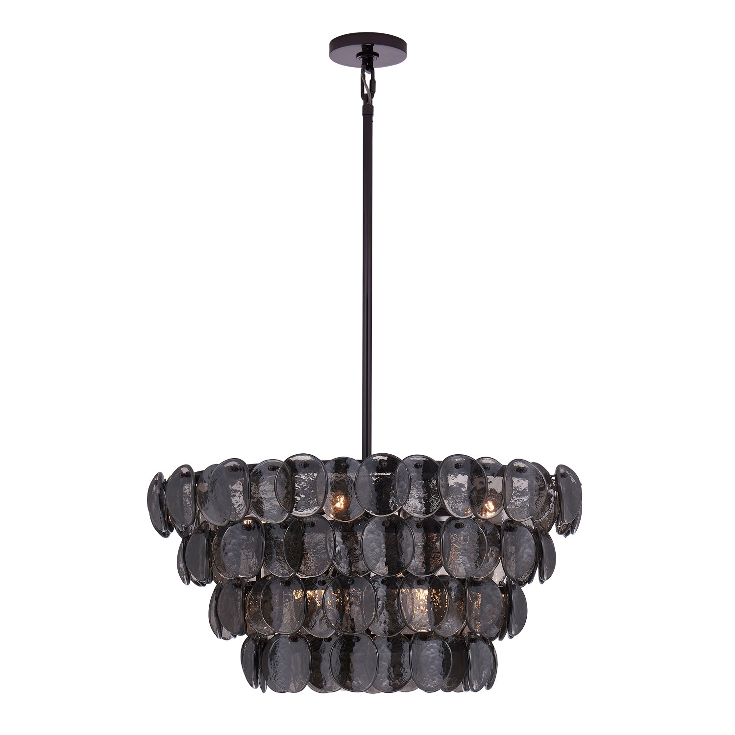 25'' Uroko 8 Light Black Nickel Chandelier