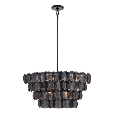 25'' Uroko 8 Light Black Nickel Chandelier