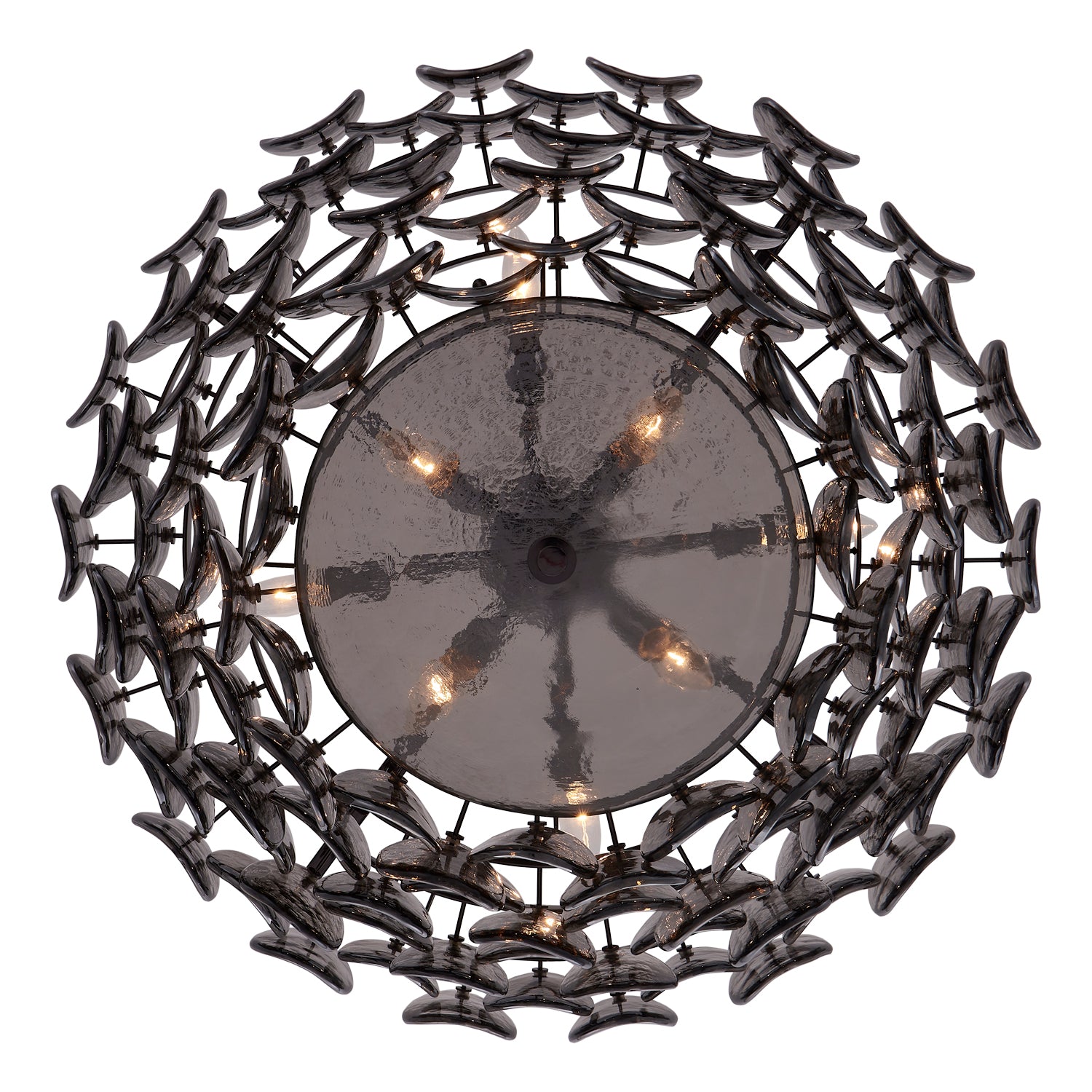 25'' Uroko 8 Light Black Nickel Chandelier