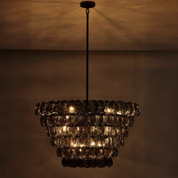 31'' Uroko 14 Light Black Nickel Chandelier