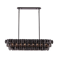 11'' Uroko 9 Light Black Nickel Linear Pendant