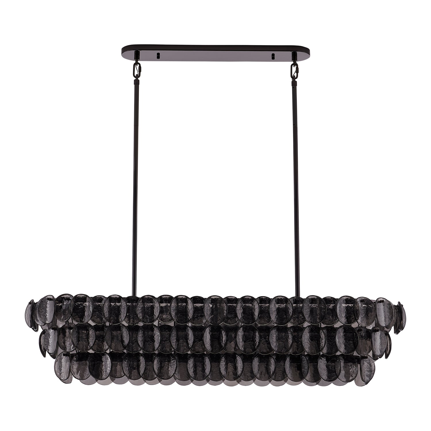 11'' Uroko 9 Light Black Nickel Linear Pendant
