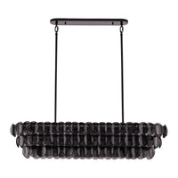 11'' Uroko 9 Light Black Nickel Linear Pendant