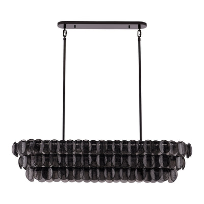 11'' Uroko 9 Light Black Nickel Linear Pendant