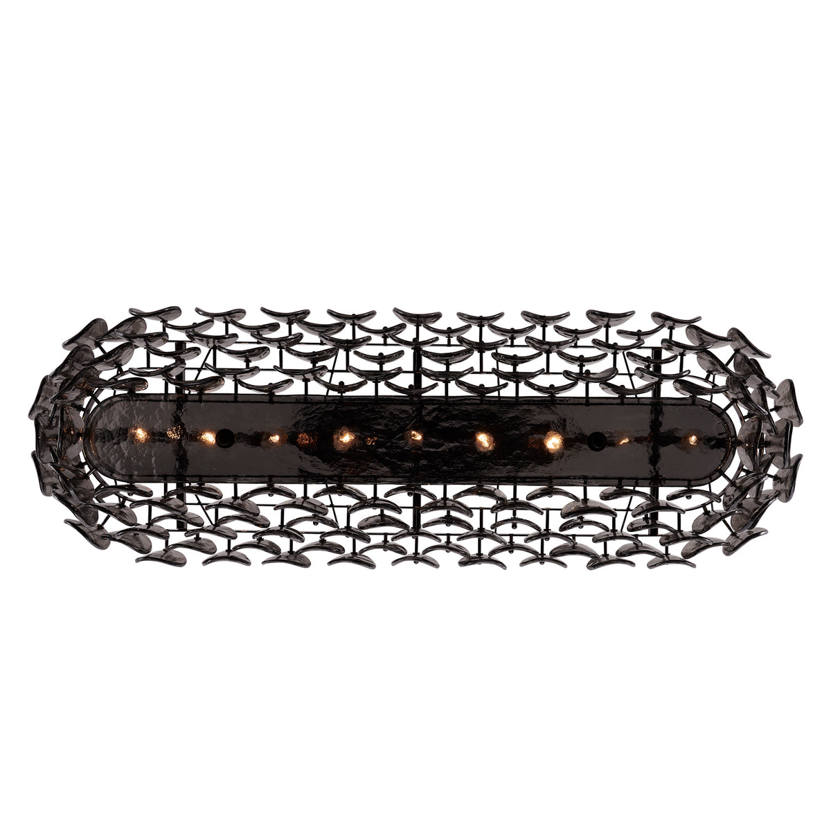 11'' Uroko 9 Light Black Nickel Linear Pendant