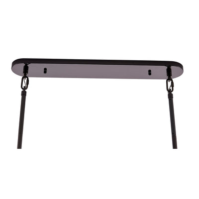 11'' Uroko 9 Light Black Nickel Linear Pendant