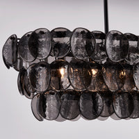 11'' Uroko 9 Light Black Nickel Linear Pendant