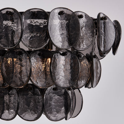 11'' Uroko 9 Light Black Nickel Linear Pendant