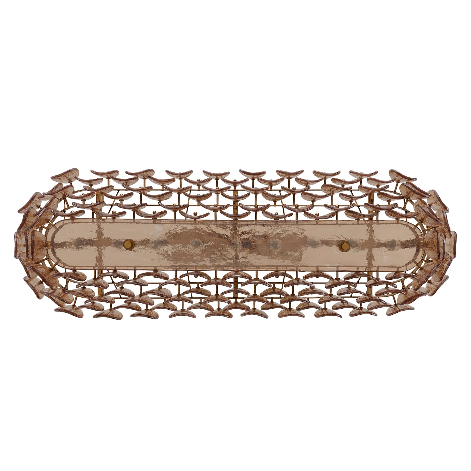 11'' Uroko 9 Light Polished Winter Brass Linear Pendant