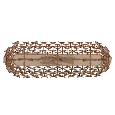 11'' Uroko 9 Light Polished Winter Brass Linear Pendant
