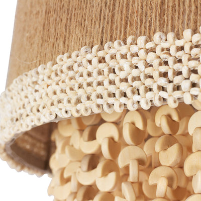 16'' Naturale 5 Light Jute Semi-Flush Mount