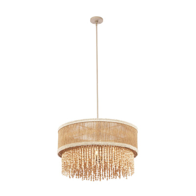 16'' Naturale 6 Light Jute Chandelier