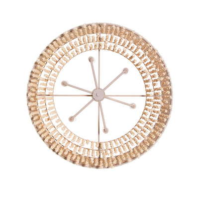 16'' Naturale 6 Light Jute Chandelier