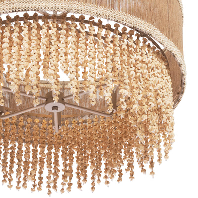 16'' Naturale 6 Light Jute Chandelier