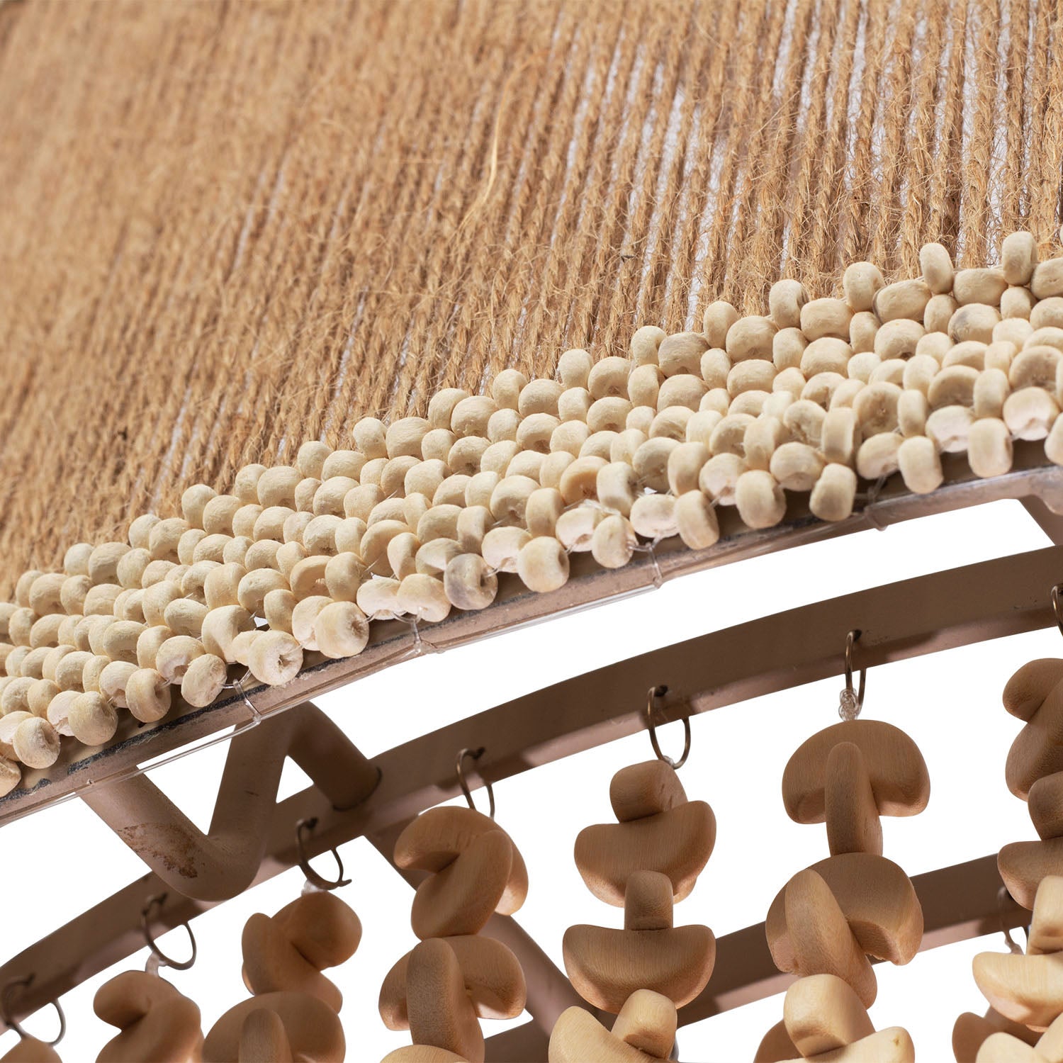16'' Naturale 6 Light Jute Chandelier