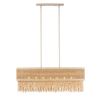 16'' Naturale 7 Light Jute Linear Pendant
