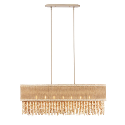 16'' Naturale 7 Light Jute Linear Pendant